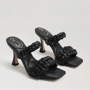 Sam Edelman Women's Meghan Black Braid Slide Sandal Shoe Size 9